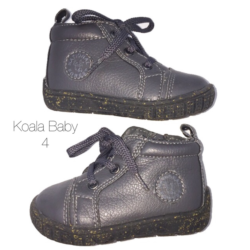 Koala Baby Gray Zip Up Boots 4